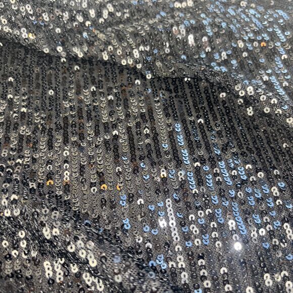 NWT NEW CeCe Rich Black Sequin Long Sleeve Dressy Party Top Size S - Picture 8 of 15